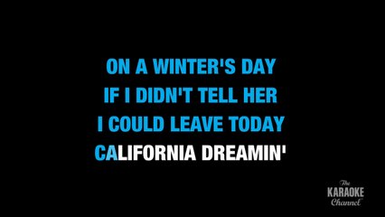 California Dreamin' in the Style of _The Mamas & The Papas_ with lyrics (with lead vocal)