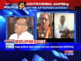 AAP firm, BJP responds cautiously
