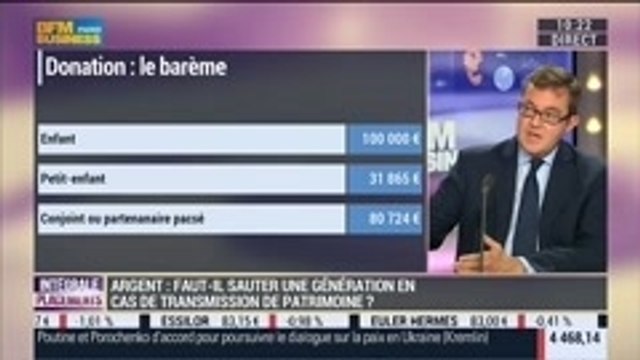 Gestion de patrimoine: sauter une génération pour céder une partie du patrimoine aux petits-enfants: Fabien Vatinel, dans Intégrale Placements – 09/09