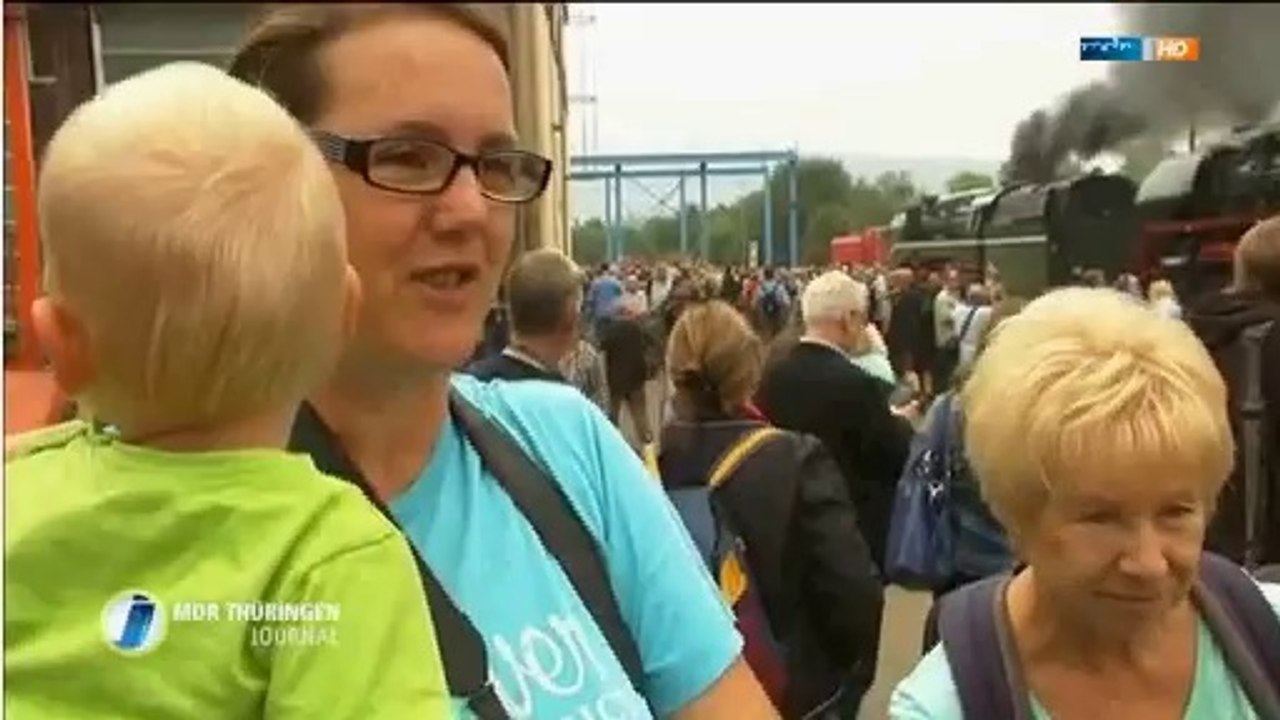 Meiningen ganz im Zeichen der Dampflok