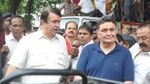 Rishi Kapoor, Randhir Kapoor, Rajeev kapoor at R K Studio Ganpati Visharjan 2014 !