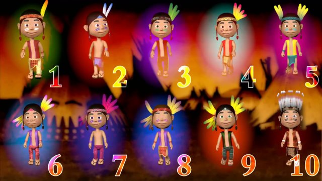 Ten Little Indians _ nursery rhymes & children songs with lyrics