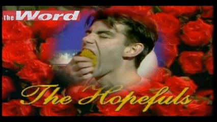 Fat Man washes with a sponge. The Word