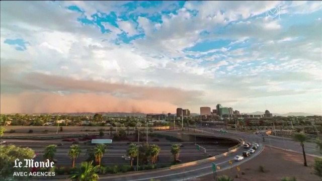 Timelapse : la ville de Phoenix recouverte par un nuage de poussière