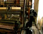Mule-jenny pour la filature du coton, fin XVIIIe siècle : une mule-jenny dans la filature