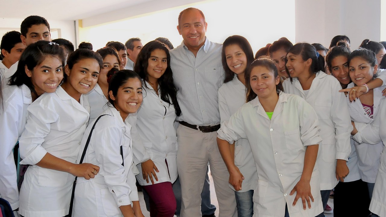 (Salta a la Vista) Inauguración del nuevo edificio escolar en la localidad La Unión, departamento Rivadavia
