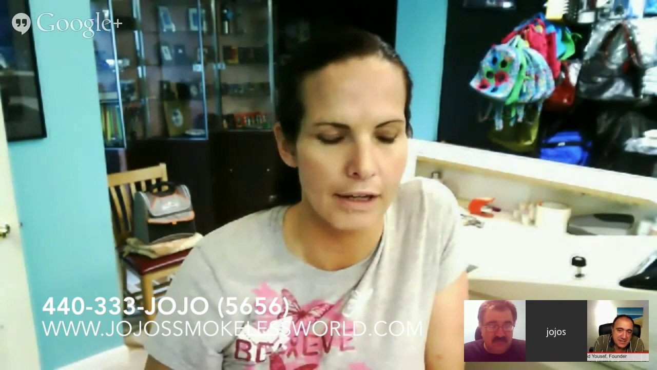 How Cathy Quit Smoking and I started Jojo's to show how to use eLiquids vapors and vaping to stop smoking