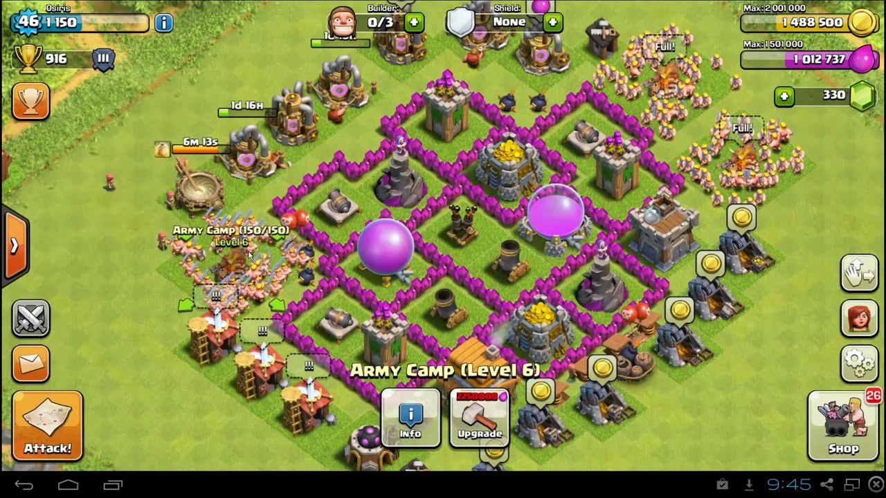 Clash Of Clans Town Hall Level 6
