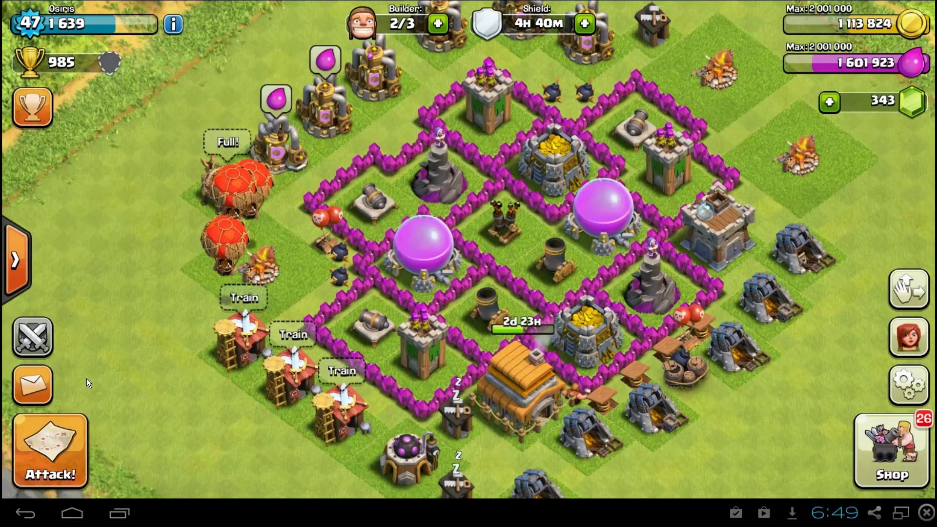 clash of clans town hall 6 layout