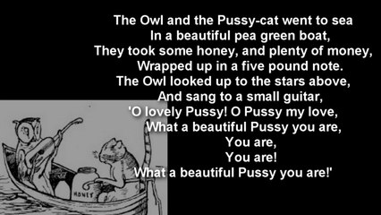 Poem ~ The Owl and the Pussycat by Edward Lear