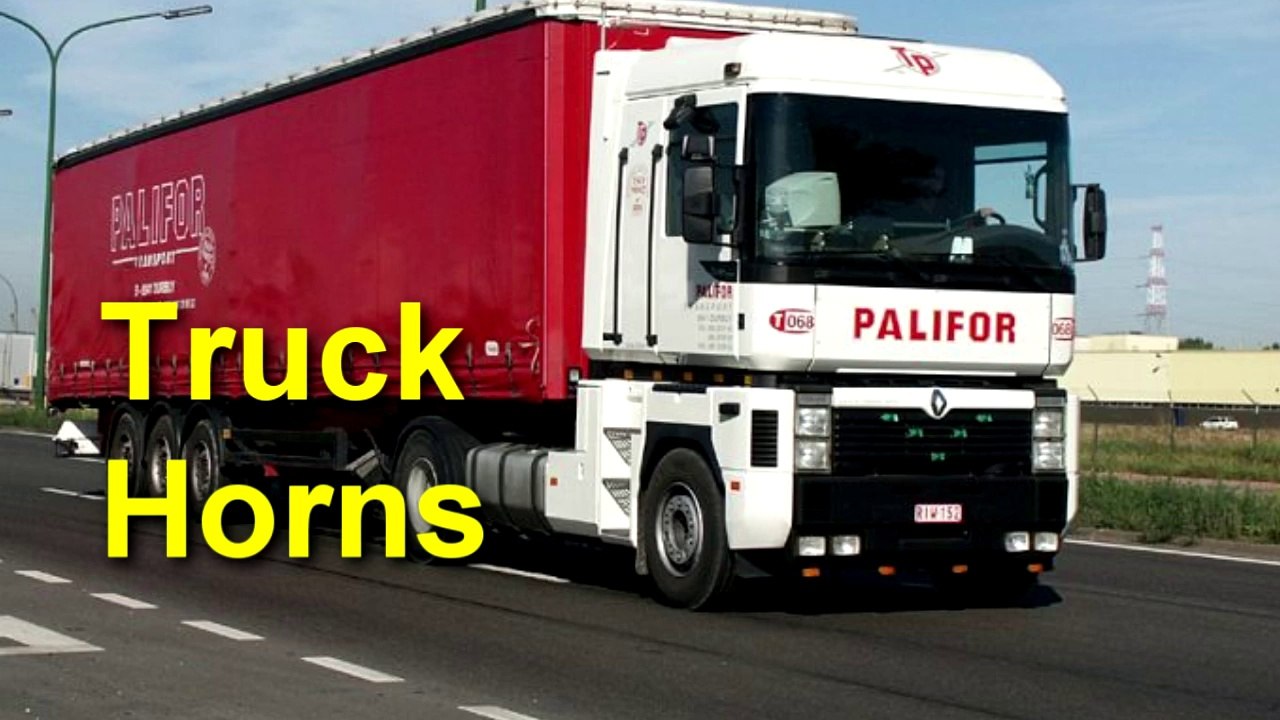 Truck Horns Sound Effect  BIG TRUCK HORNS