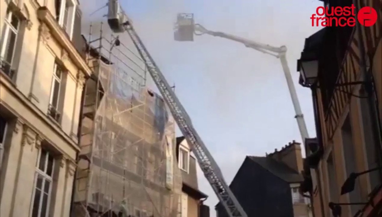 Rennes : incendie rue de Penhoët