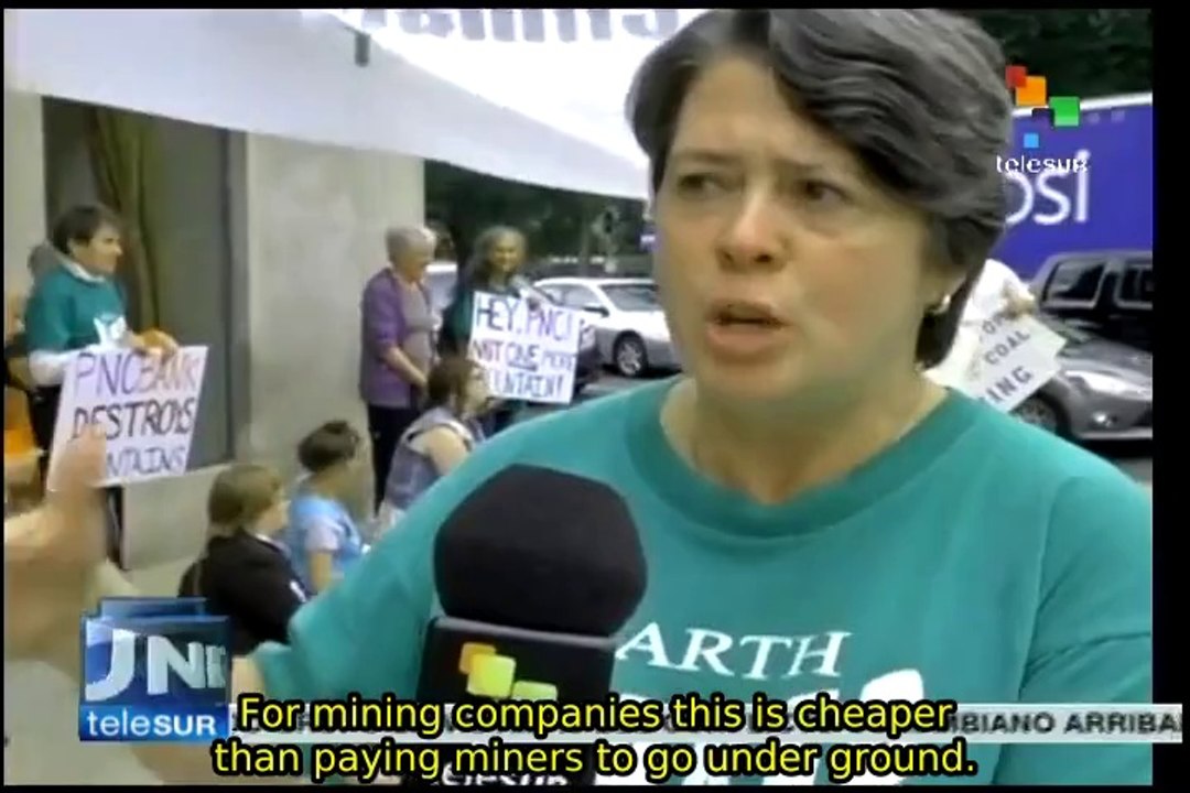 Activists in the U.S. ask banks not to finance mining companies