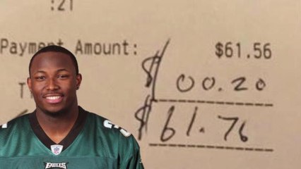LeSean McCoy Called Out For Tipping 20 CENTS on $60 Bill