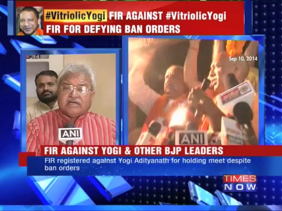 Yogi Adityanath booked for defying ban