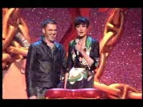 Justin Timberlake accepting a Brit Award