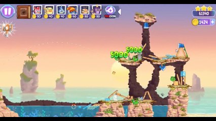 Angry Birds Stella Level 45 Episode 2 Walkthrough ★★★ Beach Day