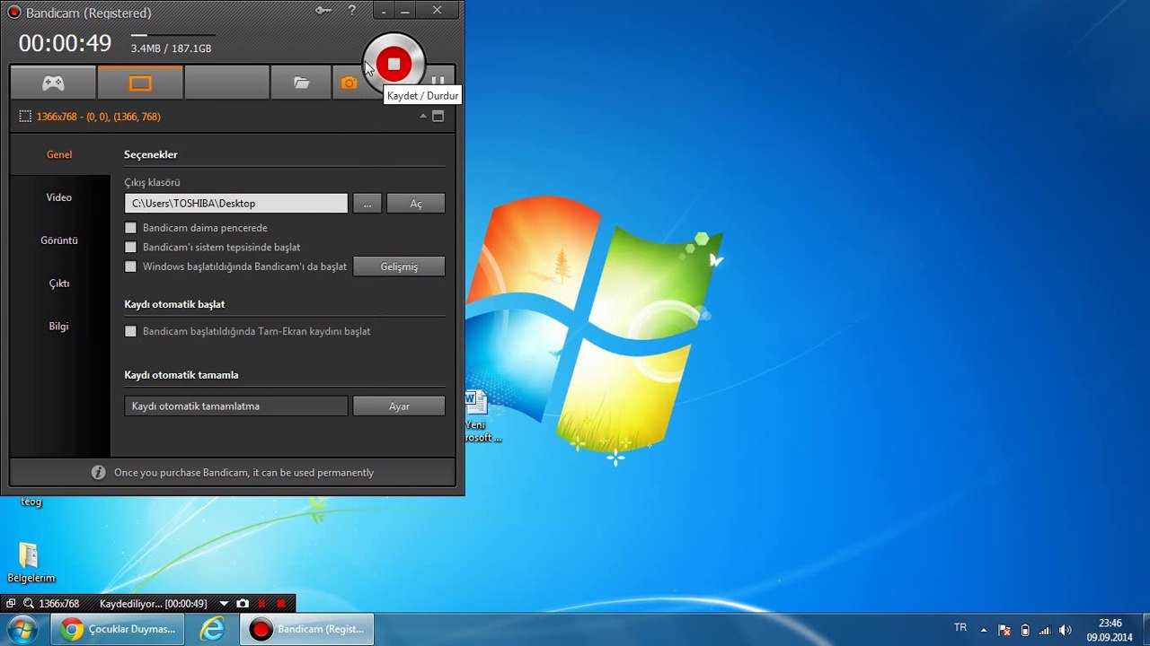 Bandicam Video Aylarları