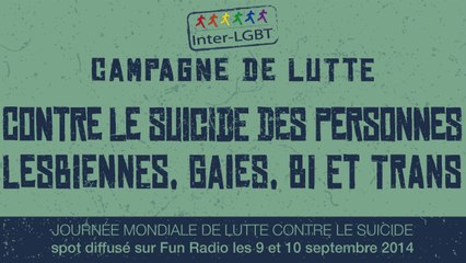 Spot Radio Campagne prévention suicide LGBT