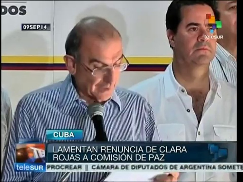 Gob. colombiano lamenta renuncia de Clara Rojas...