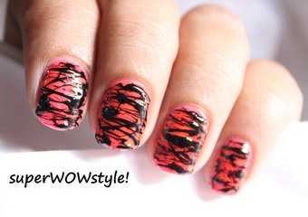 No Tools Nail Art! ✦ Messy Spun Sugar Nails ✦ How to Do Toothpick Nail designs