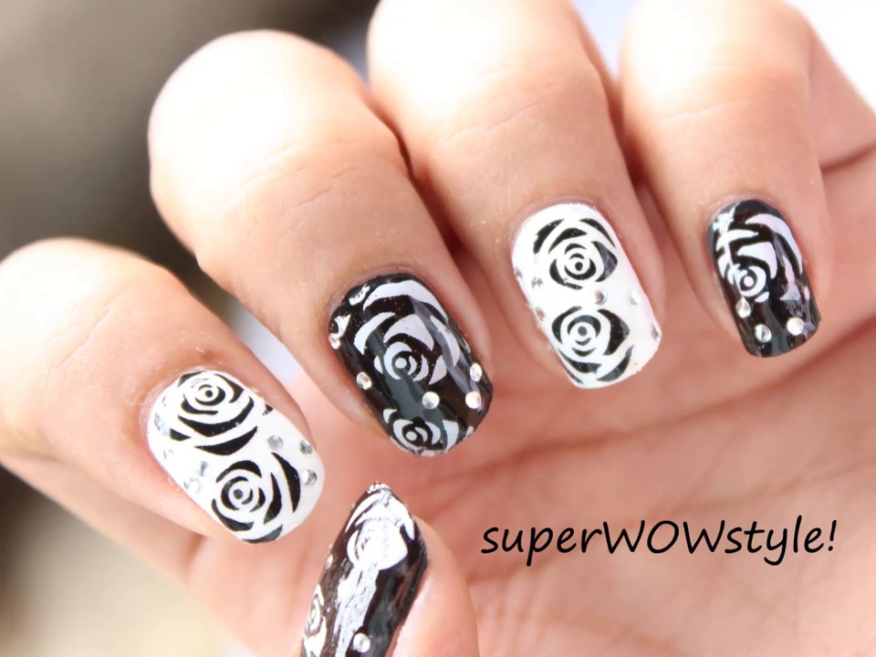 Roses Nail Designs For Beginners ✦ Nail Decals ✦