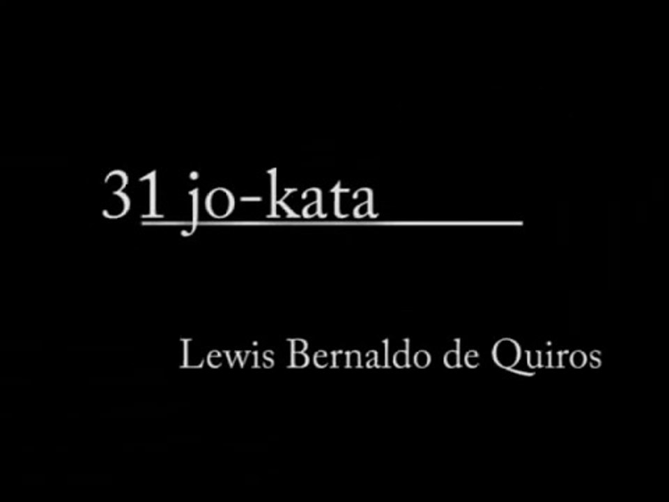Aikido - 31 Jo Kata