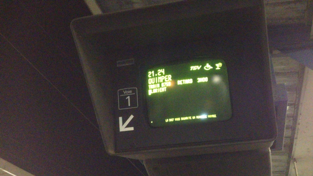 Trafic SNCF paralysé entre Rennes et Vannes