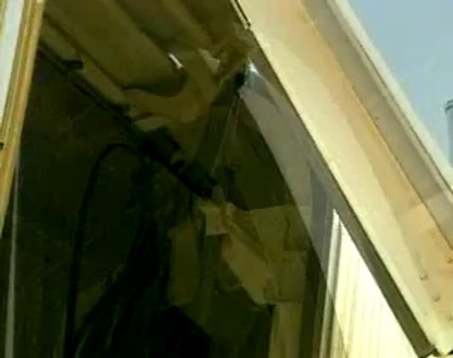 Vérin hydraulique Case, 1996 : un vérin en action