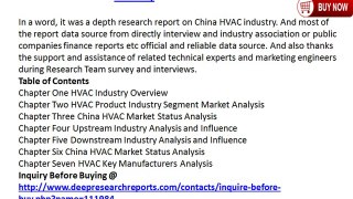 2014 Market Research Report on China HVAC Industry