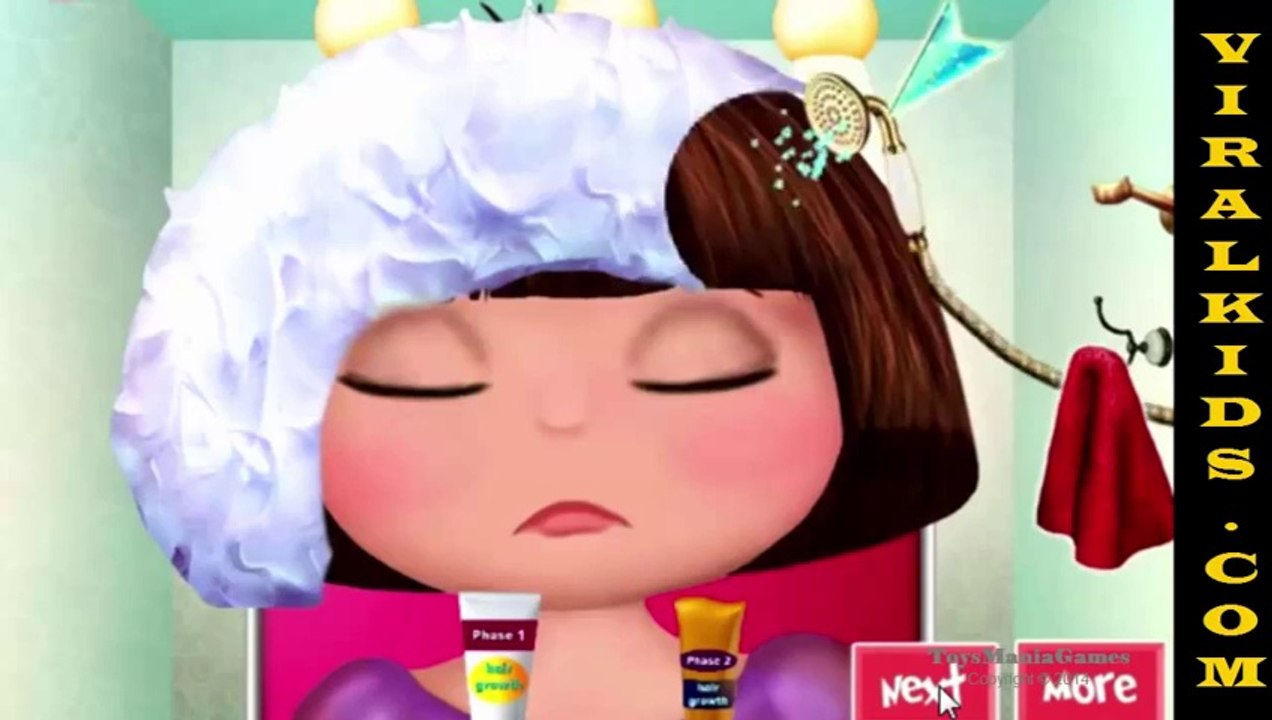Dora The Explorer Getting Hair Treatment Clinic Game - ドラ エクスプ ローラー ゲーム - 脱毛治療クリニックを取得