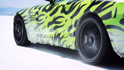 La Mercedes-AMG GT plein pot sur le lac salé de Bonneville
