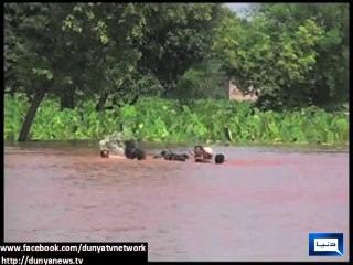 Dunya news-Breach created at Athara Hazari, Jhang dykes