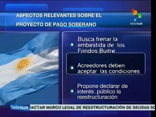 Proyecto de pago soberano busca frenar embestida de fondos buitre