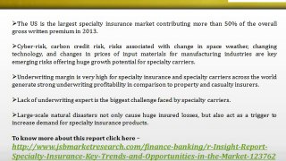 JSB Market Research: Insight Report: Specialty Insurance Key Trends and Opportunities in the Market