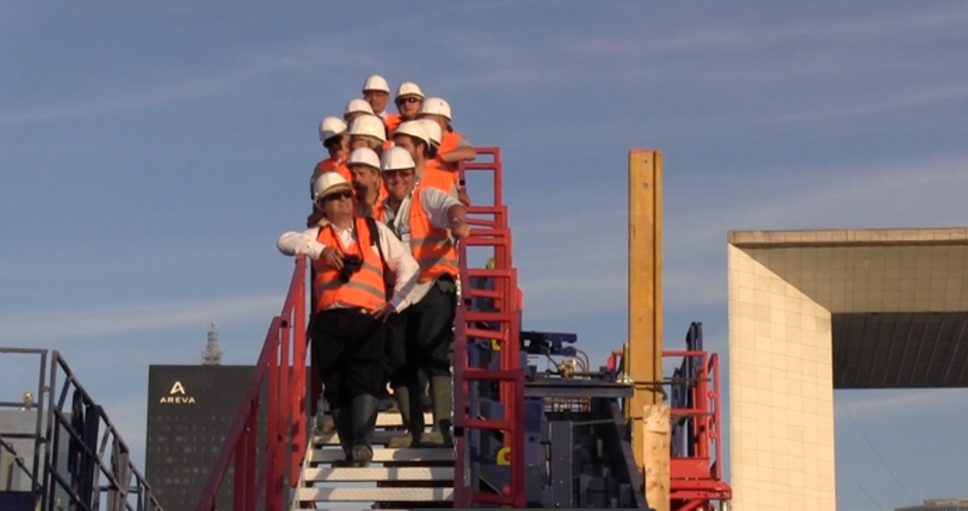 Les supporters en visite à l'Arena 92