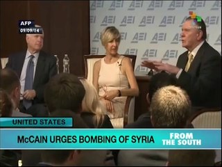 McCain urges Obama to launch strikes in Syria