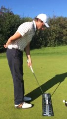 Benjamin Hebert à Pleneuf et la plaque de putting Arc To Arc5 de Wellputt