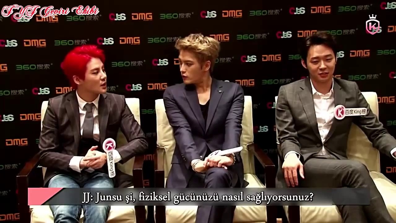 [Türkçe Altyazılı] JYJ'in King röportajından eğlenceli bir kesit.