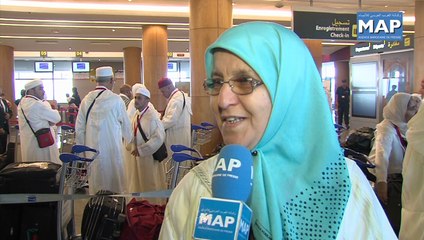 توجه الفوج الأول من الحجاج المغاربة إلى الديار المقدسة برسم موسم الحج لسنة 1435 ه