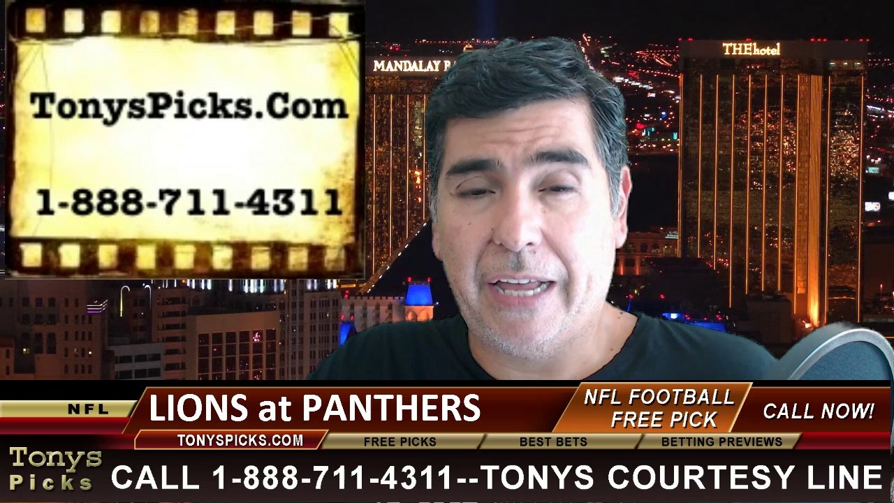 Carolina Panthers vs. Detroit Lions Pick Prediction NFL Pro Football Odds Preview 9-14-2014