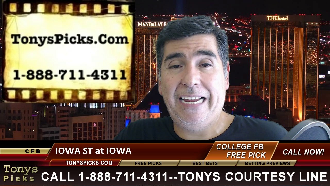 Iowa Hawkeyes vs. Iowa St Cyclones Pick Prediction NCAA College Football Odds Preview 9-13-2014