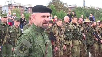 Военная присяга Новороссии. Бригада "Призрак" 09.09.2014
