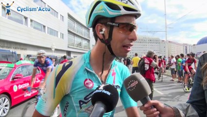 La Vuelta 2014 - Etape 17 - Fabio Aru à l'arrivée