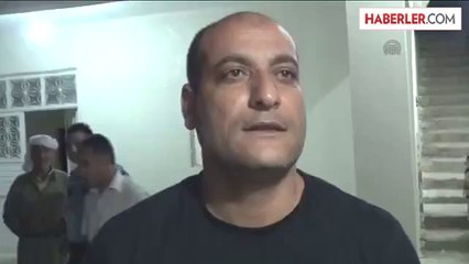 Akçakale'de, bir evin avlusuna uçaksavar mermisi  düştü -