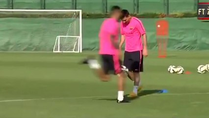Messi & Cia. se arriscam em outro esporte no treino