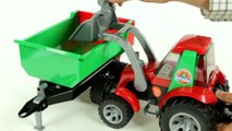 ROADMAX Tractor With Front Loader And Rear Tipper (Bruder 20116)- Muffin Songs' Toy Review