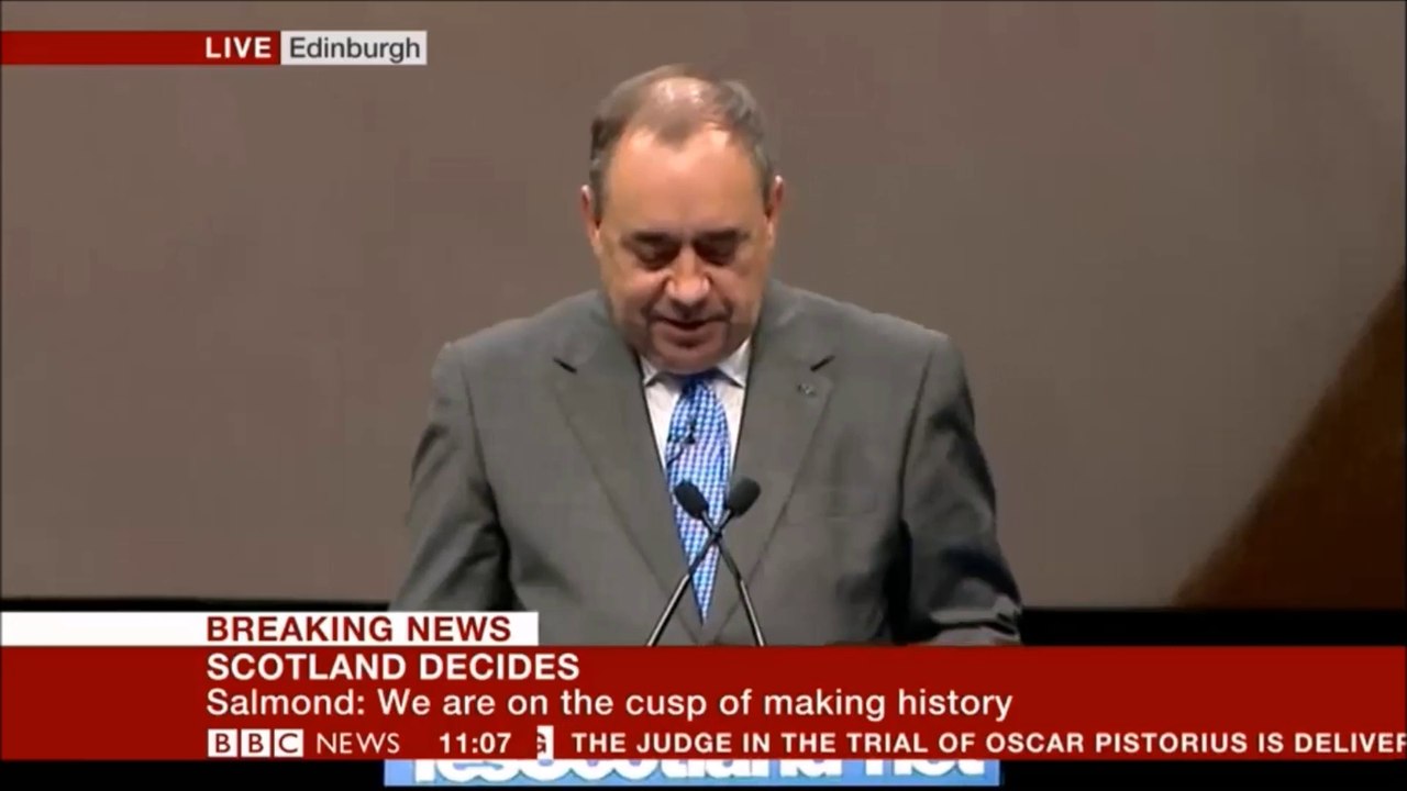 LOOK HOW THE BBC TREAT A CRUCIAL FIRST MINISTERS SPEECH!!!