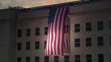 Pentagon unfurls Stars and Stripes for September 11 anniversary