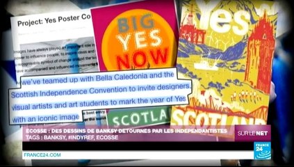 Sur le Net - Écosse : des dessins de Banksy détournés par les indépendantistes